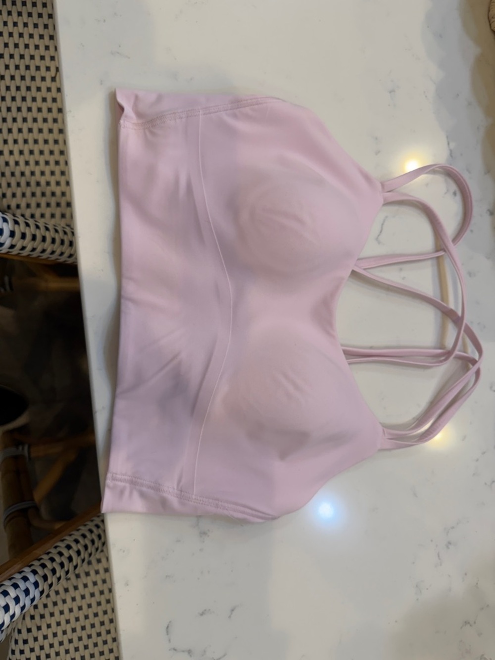 lululemon athletica Light Pink Strappy Sports Bra - Picture 2 of 3